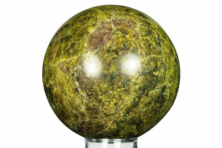 Polished Green Opal Sphere - Madagascar #257243